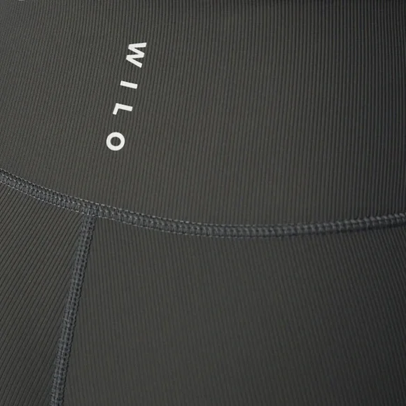 Base Ribbed (Charcoal) 7/8 Legging - Picture 3 of 4